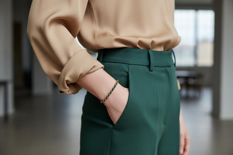 OCEAN MINI Designer Bracelet / Necklace Dark Green