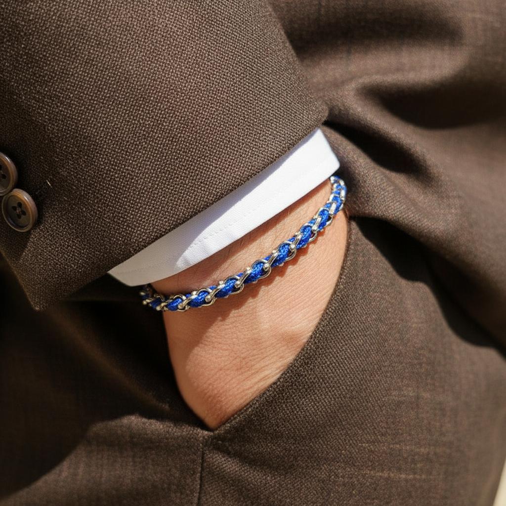 OCEAN MINI Designer Bracelet / Necklace Electric Blue