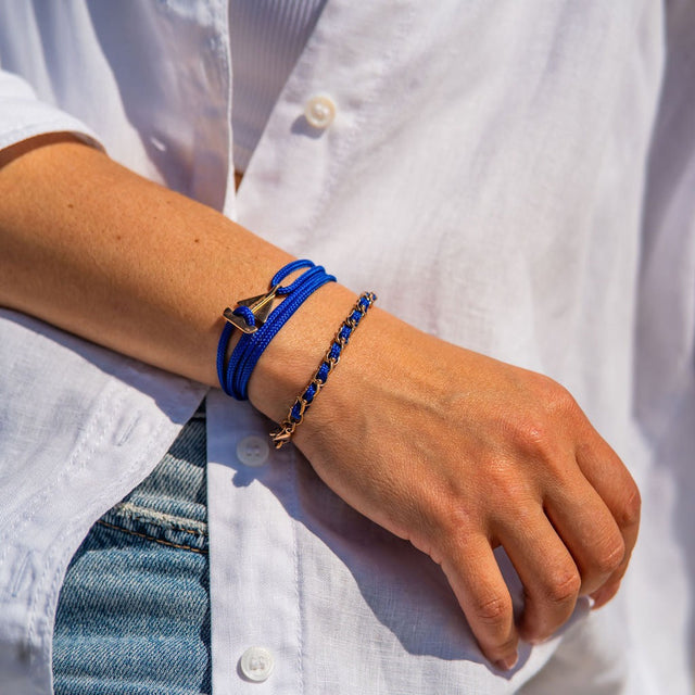 OCEAN MINI Designer Bracelet / Necklace Electric Blue