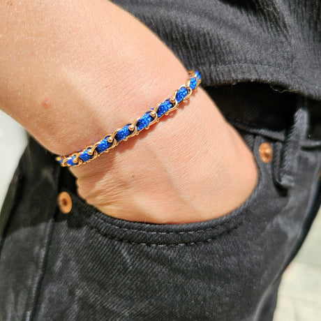 OCEAN MINI Designer Bracelet / Necklace Electric Blue