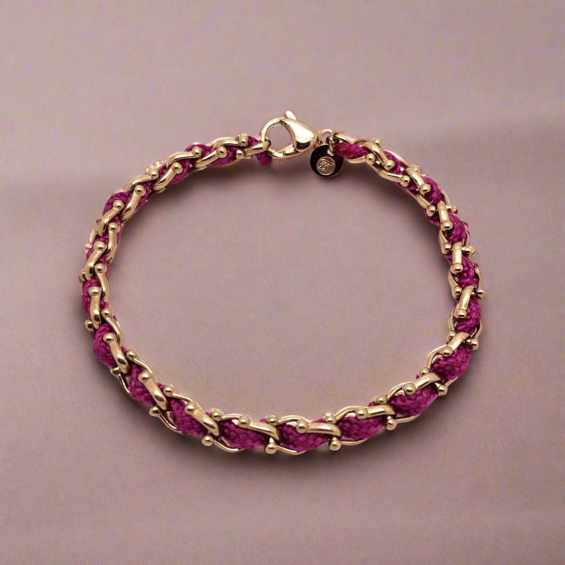 OCEAN MINI Designer Bracelet / Necklace Fuchsia