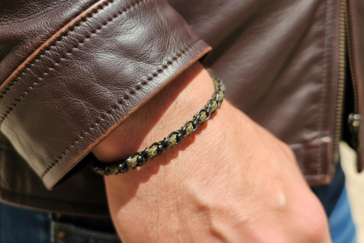 OCEAN MINI Designer Bracelet / Necklace Khaki