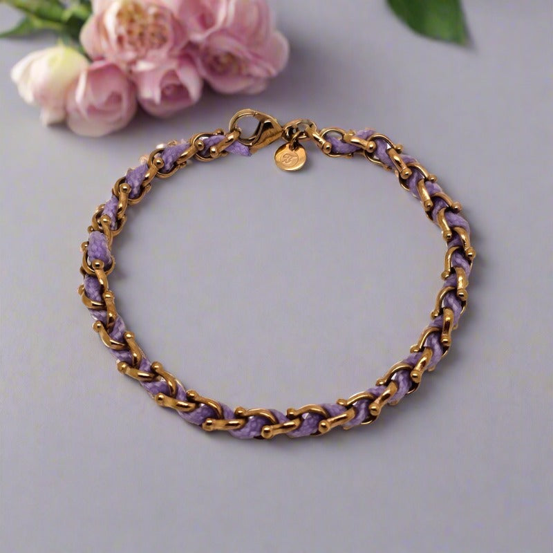 OCEAN MINI Designer Bracelet / Necklace Lavender Purple