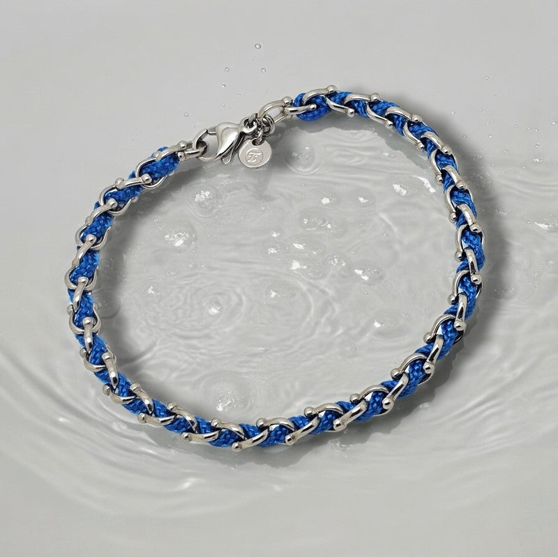 OCEAN MINI Designer Bracelet / Necklace Med Blue