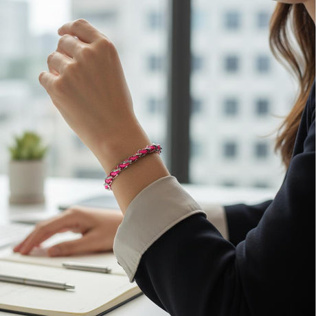 OCEAN MINI Designer Bracelet / Necklace Neon Pink