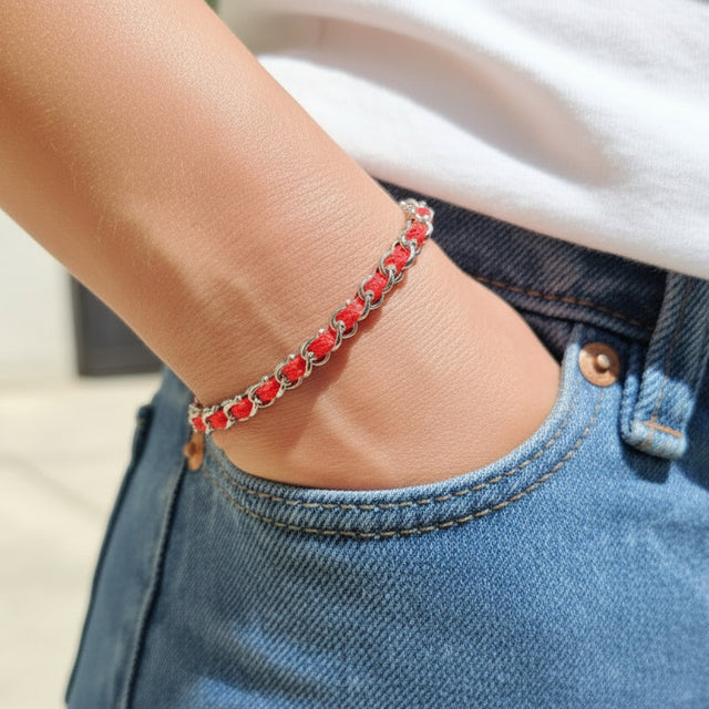OCEAN MINI Designer Bracelet / Necklace Red
