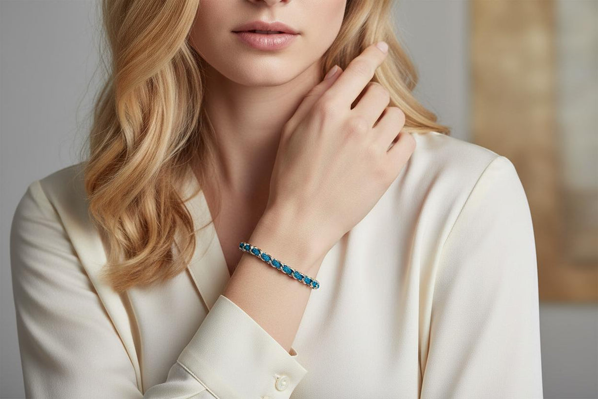 OCEAN MINI Designer Bracelet / Necklace Teal