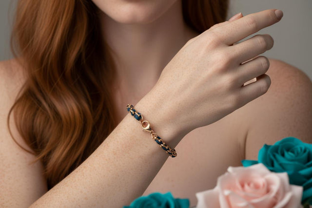 OCEAN MINI Designer Bracelet / Necklace Teal