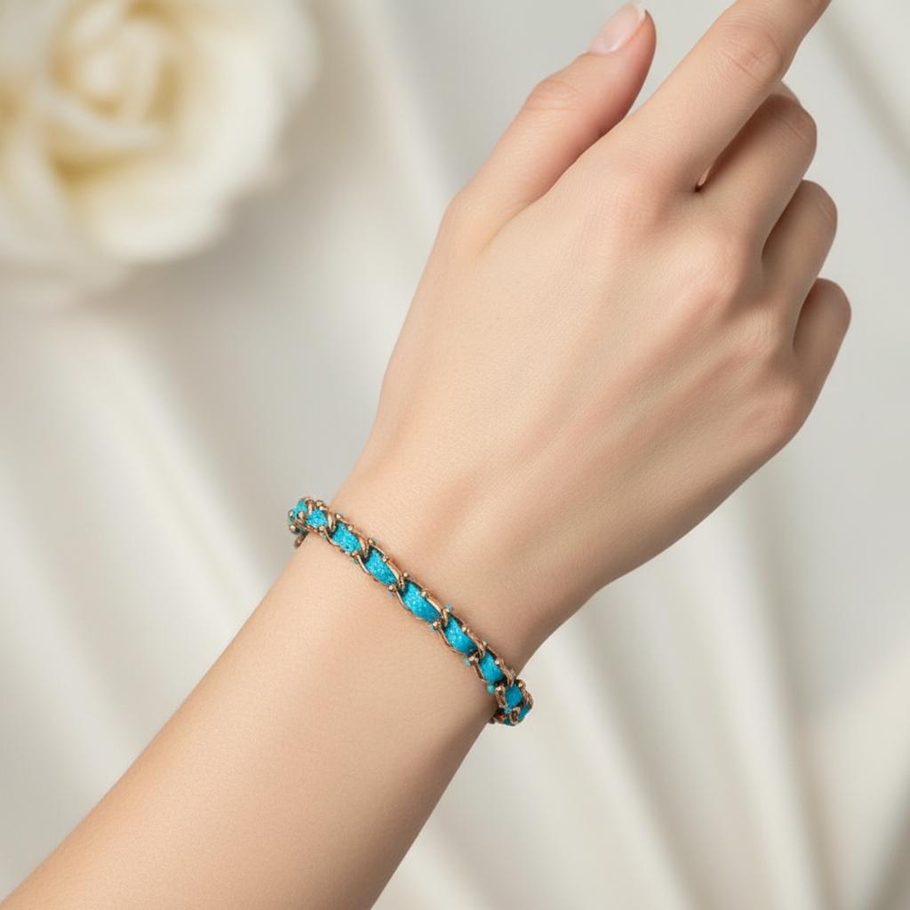 OCEAN MINI Designer Bracelet / Necklace Turquoise