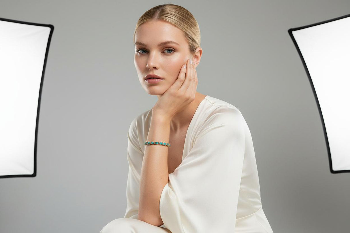 OCEAN MINI Designer Bracelet / Necklace Turquoise