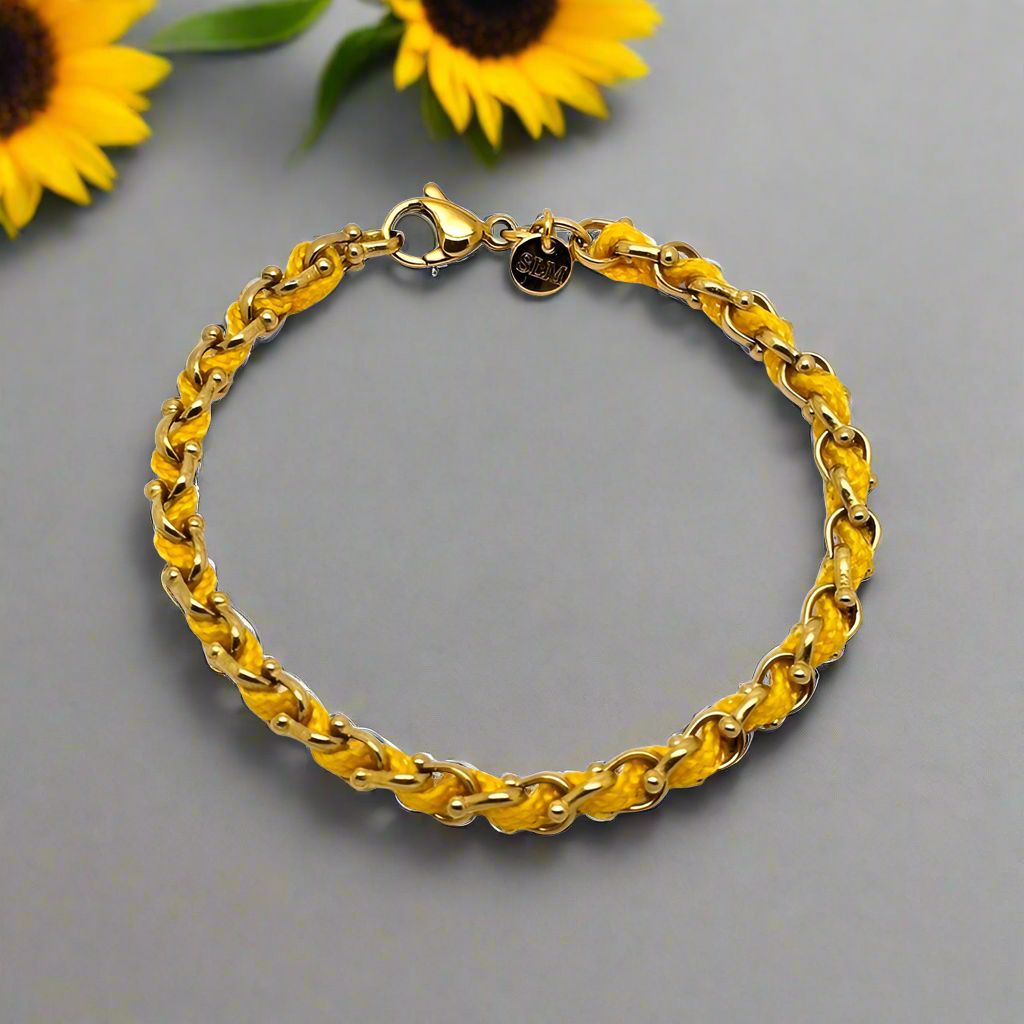 OCEAN MINI Designer Bracelet / Necklace Yellow