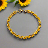 OCEAN MINI Designer Bracelet / Necklace Yellow