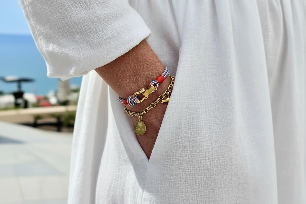 ROYAL 3mm nautical clasp bracelet Croatian mix