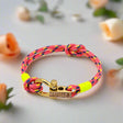 ROYAL 3mm nautical clasp bracelet coral yellow