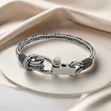 ROYAL mini shackle bracelet grey mix