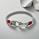 ROYAL mini shackle bracelet grey red