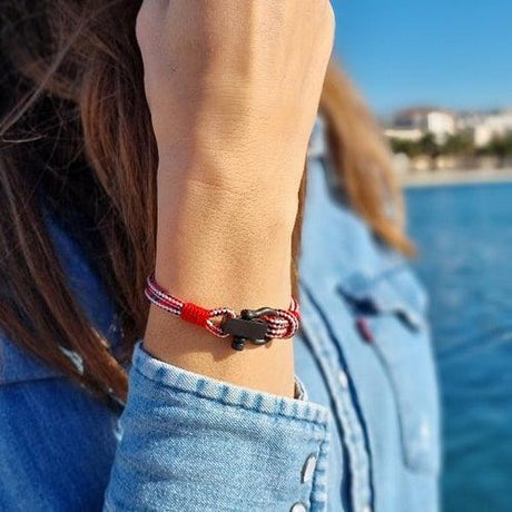 ROYAL mini shackle bracelet red mix