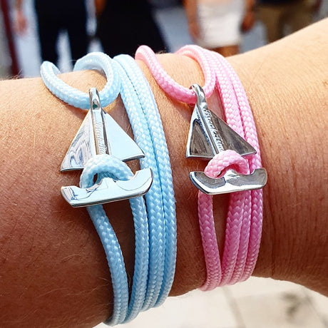 SAILOR mini boat bracelet baby blue