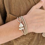 SAILOR mini boat bracelet beige