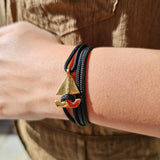 SAILOR mini boat bracelet black
