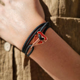 SAILOR mini boat bracelet black