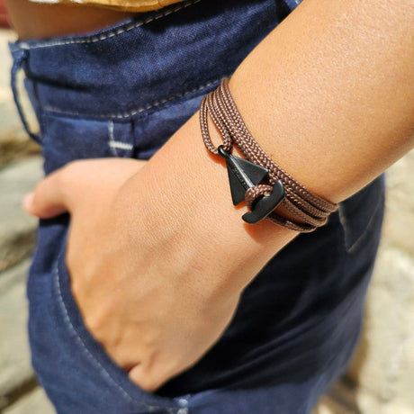 SAILOR mini boat bracelet brown