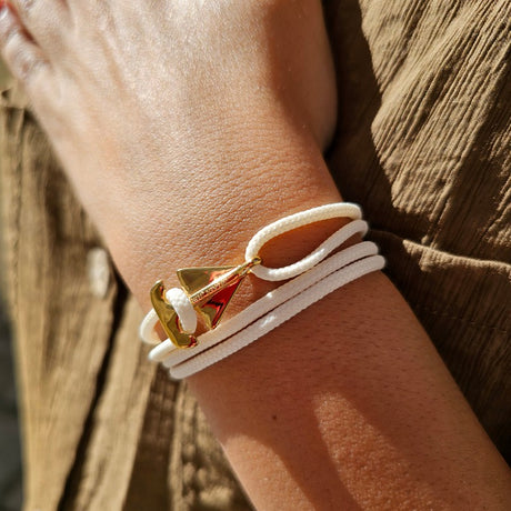 SAILOR mini boat bracelet cream