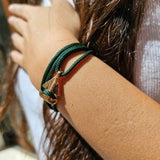 SAILOR mini boat bracelet dark green