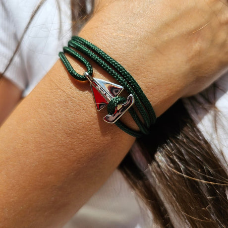 SAILOR mini boat bracelet dark green