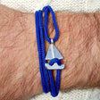 SAILOR mini boat bracelet electric blue