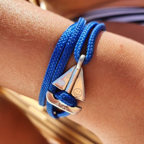 SAILOR mini boat bracelet electric blue