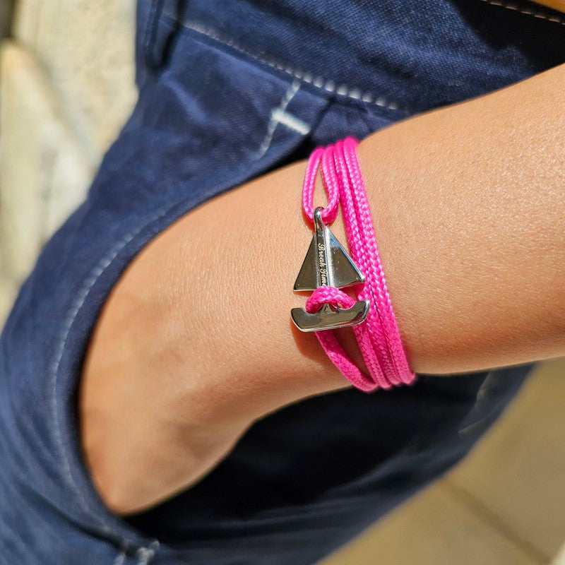 SAILOR mini boat bracelet fuchsia