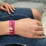 SAILOR mini boat bracelet fuchsia