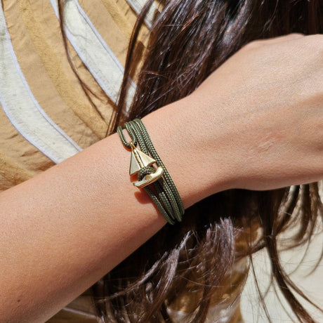 SAILOR mini boat bracelet khaki