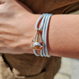 SAILOR mini boat bracelet light grey