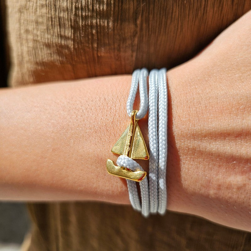 SAILOR mini boat bracelet light grey