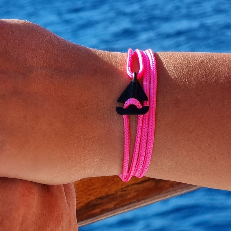 SAILOR mini boat bracelet neon pink