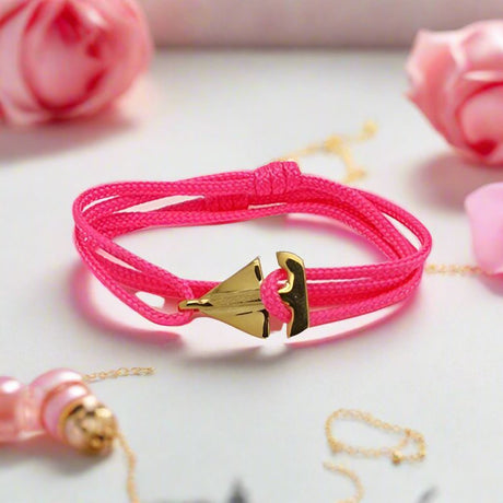 SAILOR mini boat bracelet neon pink