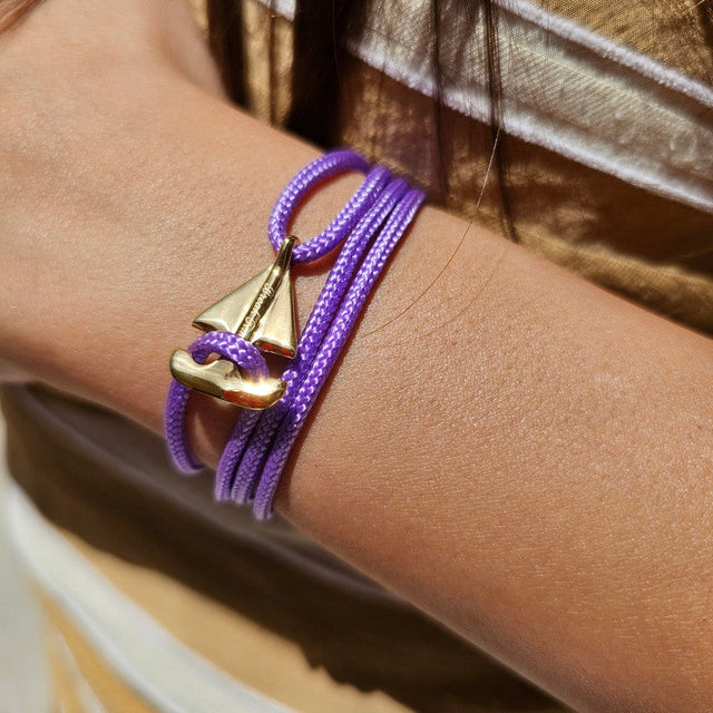 SAILOR mini boat bracelet purple