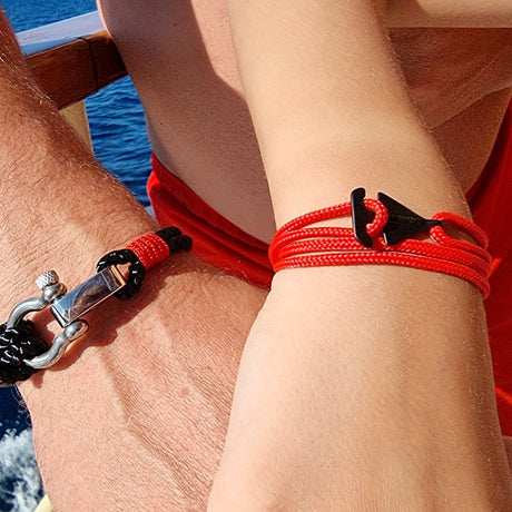 SAILOR mini boat bracelet red