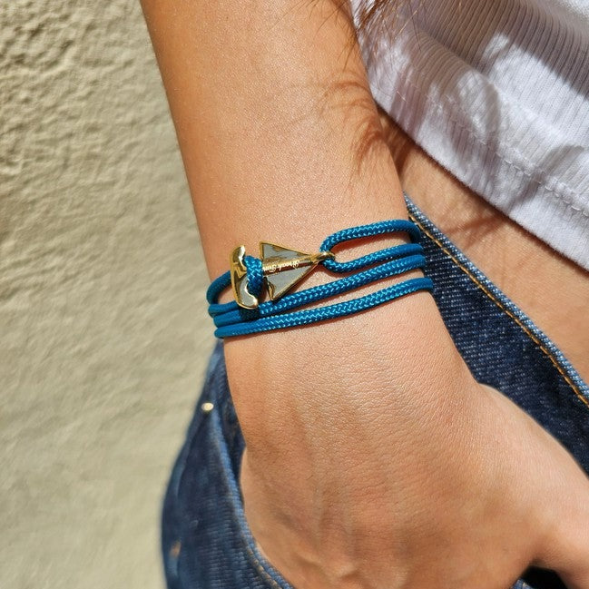 SAILOR mini boat bracelet teal