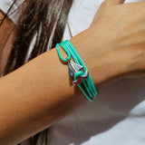 SAILOR mini boat bracelet turquoise green