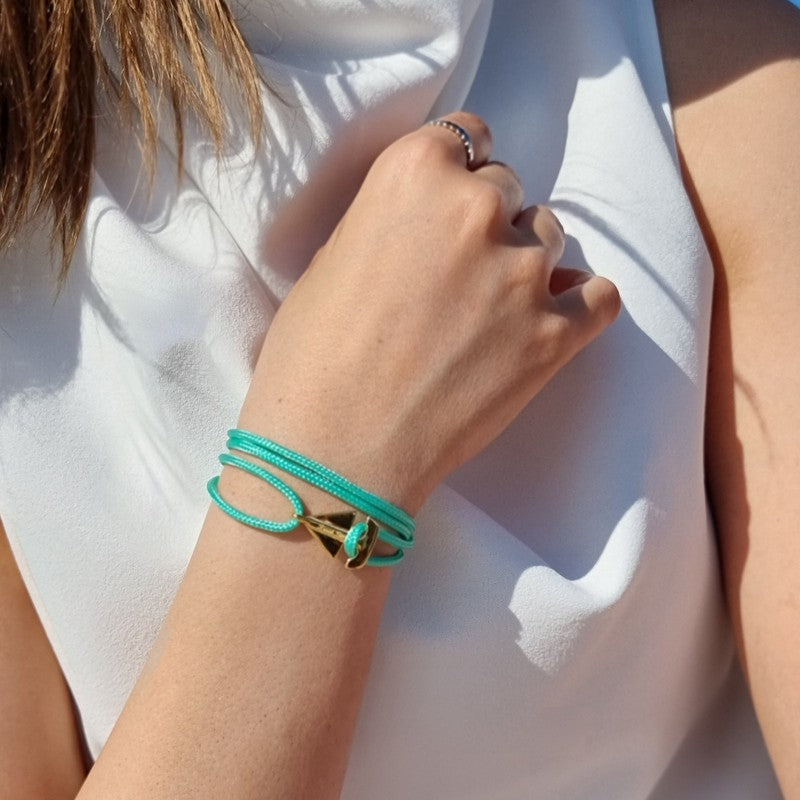 SAILOR mini boat bracelet turquoise green