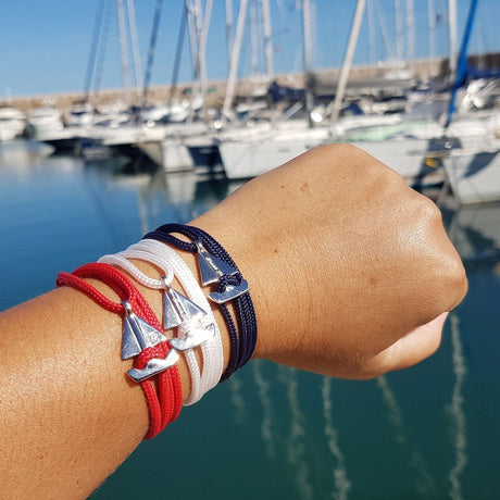 SAILOR mini boat bracelet white