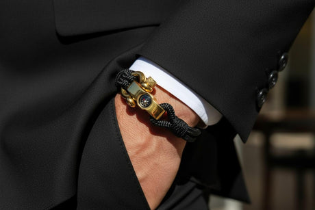 SEAMAN Compass Bracelet Black