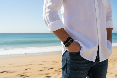 SEAMAN Compass Bracelet Black