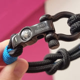 SEAMAN Compass Bracelet Black Blue