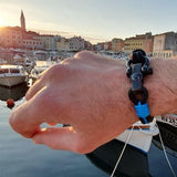 SEAMAN Compass Bracelet Black Blue