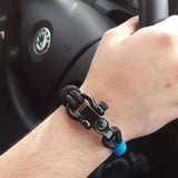 SEAMAN Compass Bracelet Black Blue