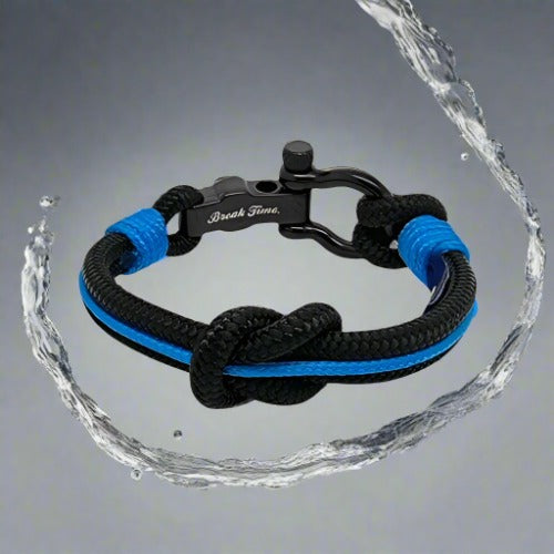 SEAMAN Compass Bracelet Black Blue